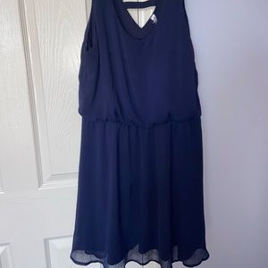Mini blue dress